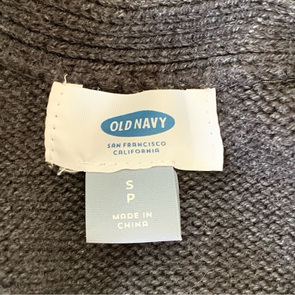 🏷️ Old Navy Border Stitch Geometric Open Front Cozy Cardigan S - Picture 8 of 10